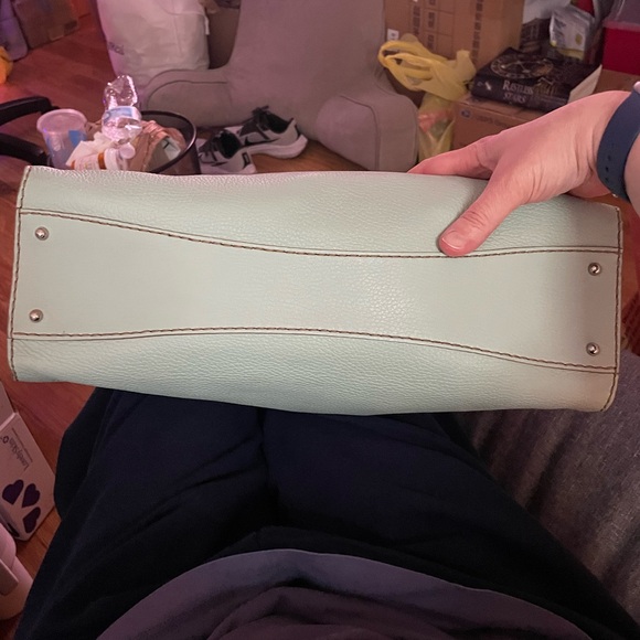 Tods Mint Green Leather Handbag - Picture 5 of 11